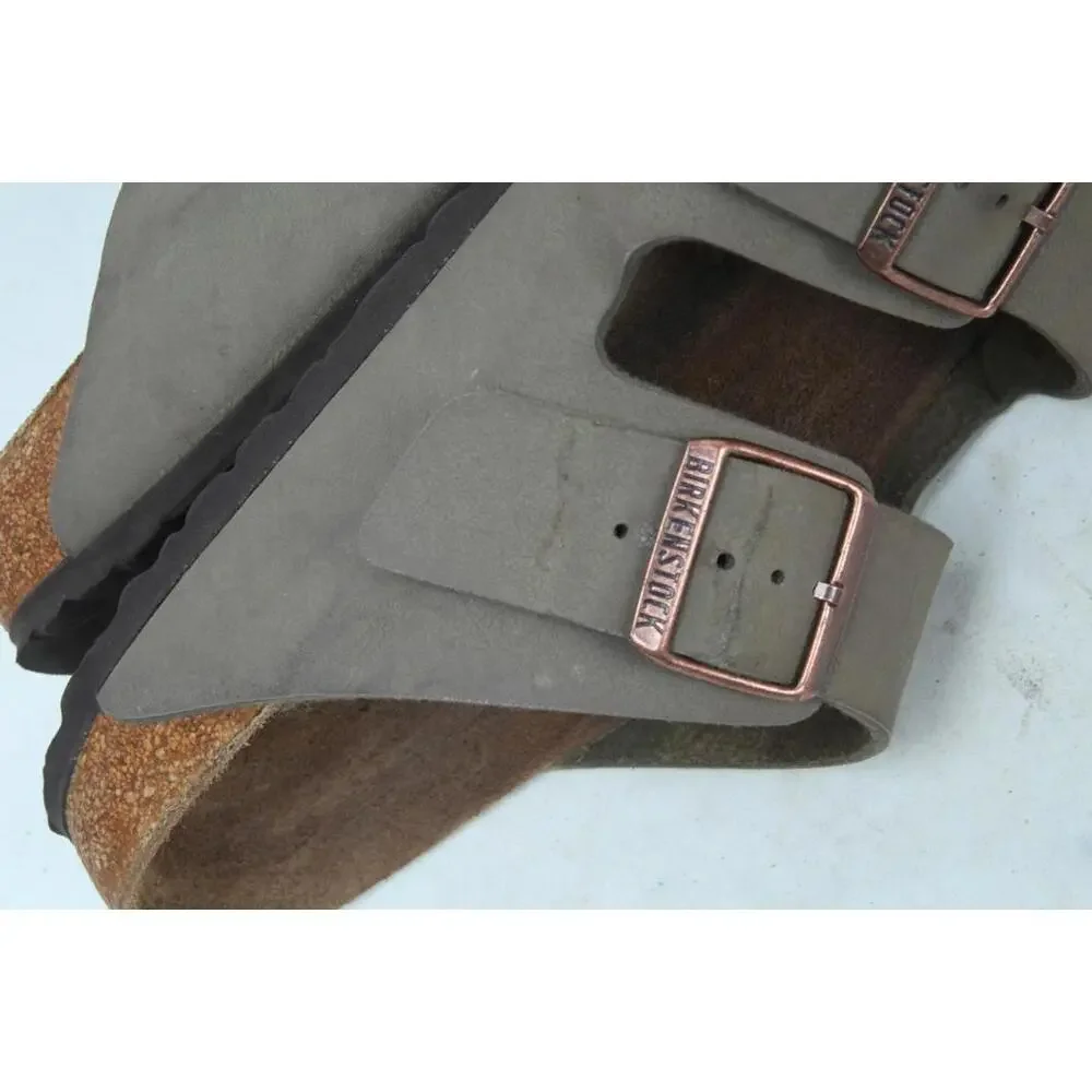 Birkenstock Arizona Birkibuc Mens Shoes Sandals Slip On Sz 43 / 10 Narrow